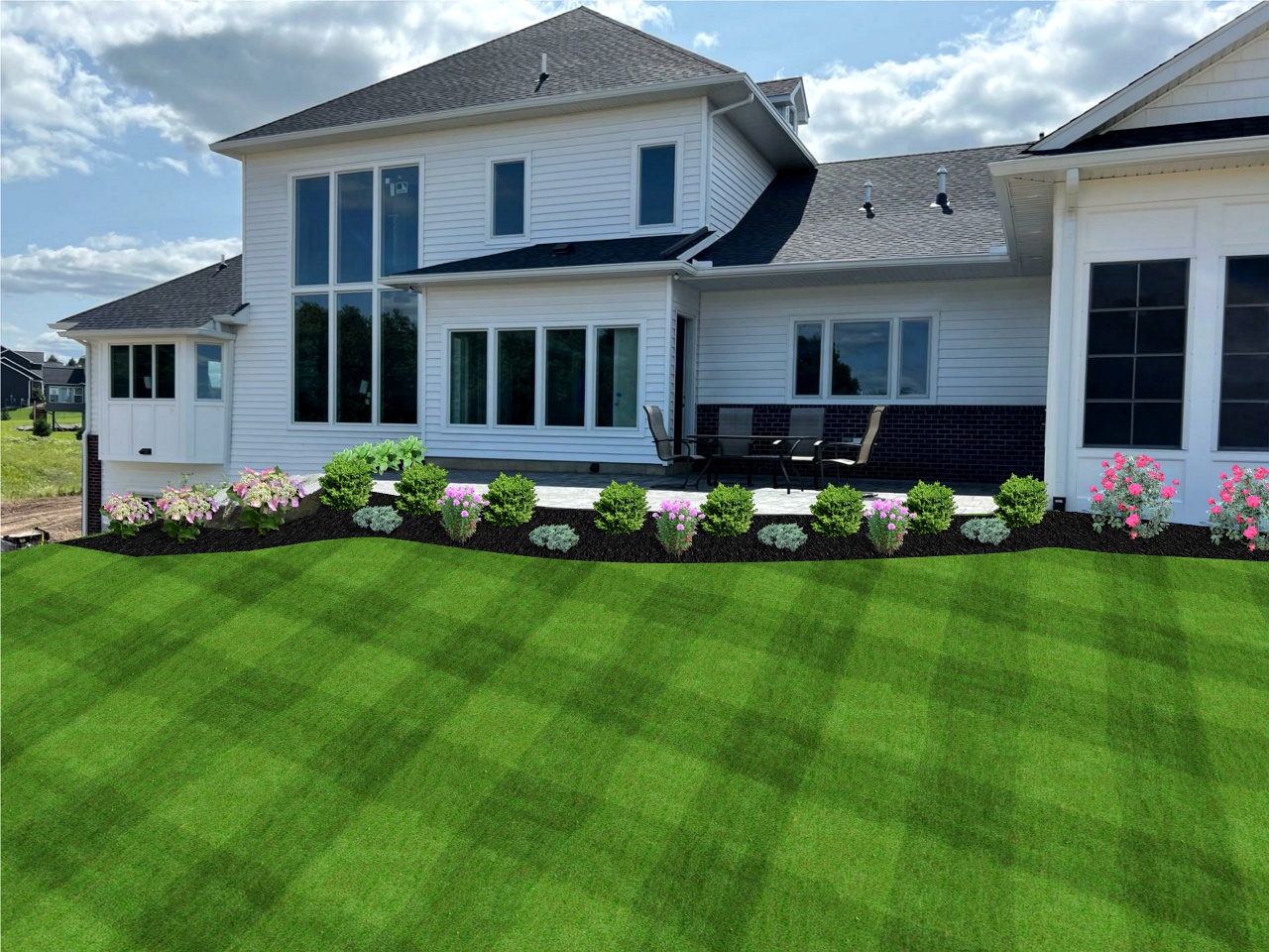 3D concept of a landscape design